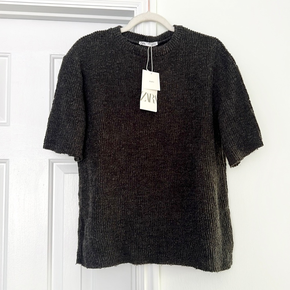 ♥️ Zara basics charcoal top